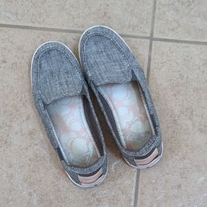 Roxy Gray Slip-On Shoes